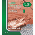 Mistrall ocelové lanko pro lov dravců 7 x 7 (11kg) 25cm 2ks