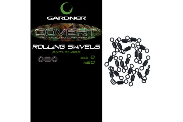 Gardner Obratlíky Covert Rolling Swivels 20 ks
