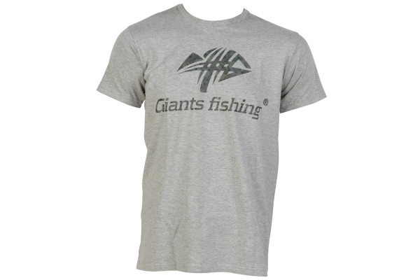 Giants fishing Tričko pánské šedé Camo Logo