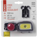 Rybářská CREE LED + COB LED čelovka svítivost 330lm