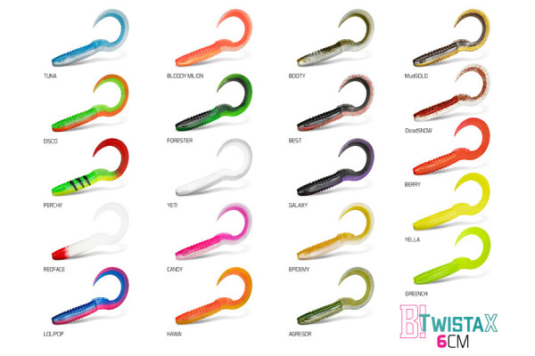 Top mix nástrah Delphin TwistaX Eeltail UVs / 5ks