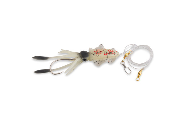 Aquantic návazec Octopus Leader Rig Black Spotted Luminous