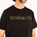 Trakker Tričko CR Logo T-shirt Black Camo - M