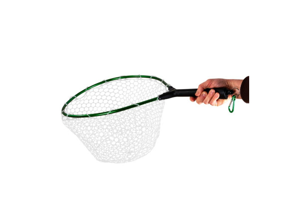 Snowbee Podběrák s gumovou síťkou a magnetem Rubber Mesh Hand Trout Net - Medium