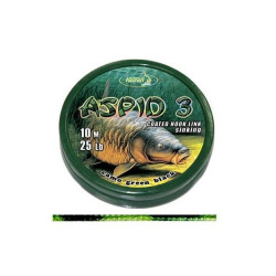 Katran Ztužená návazcová šňůrka Coated braided hook links ASPID 3 15lb 10m