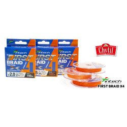 Braided Line Intech First Braid X4 Orange 150m