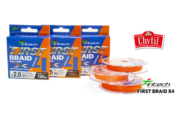 Braided Line Intech First Braid X4 Orange 150m