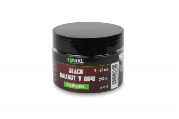 Nikl Black halibut v dipu Strawberry 15+20mm, 250g