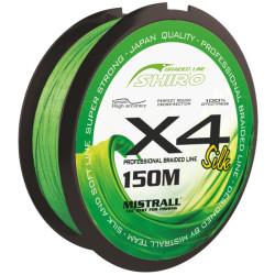 Mistrall šňůra Shiro Braided Line X4 0,08mm 150m zelená