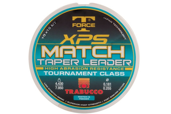 Trabucco Ujímaný vlasec TF XPS Match Taper Leader 10x15m
