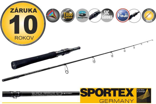 Přívlačové pruty SPORTEX Black Arrow G-3 Street