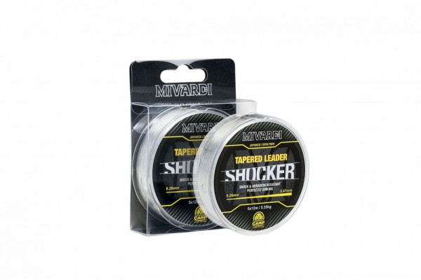 Vlasec Shocker Tapered Leader 0.30-0.47mm 5x12m