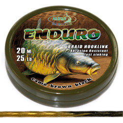 Katran Měkká návazcová šňůrka Braided hook links ENDURO 25lb 20m