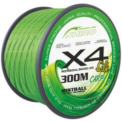 Mistrall šňůra Shiro braided line carp X4 0,36mm 300m zelená