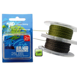 Giants fishing Návazcová šňůrka Carp Braid Sinking 35lbs/20m Camou Brown