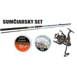 Sumcový SET prut (200-500g)+navijak Patriot FD+silon