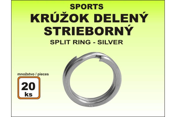 Kroužek Sports - dělený černý velikost 7 / 10kg / 20ks