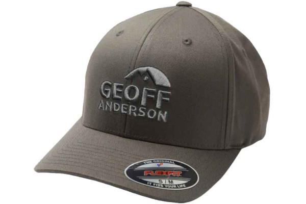 Kšiltovka Geoff Anderson Flexfit NU šedá 3D bílé logo