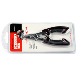 Hell-Cat Nůžky Scissor for braided line-S/S Claret-red