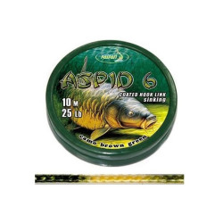 Katran Ztužená návazcová šňůrka Coated braided hook links ASPID 6 25lb 10m