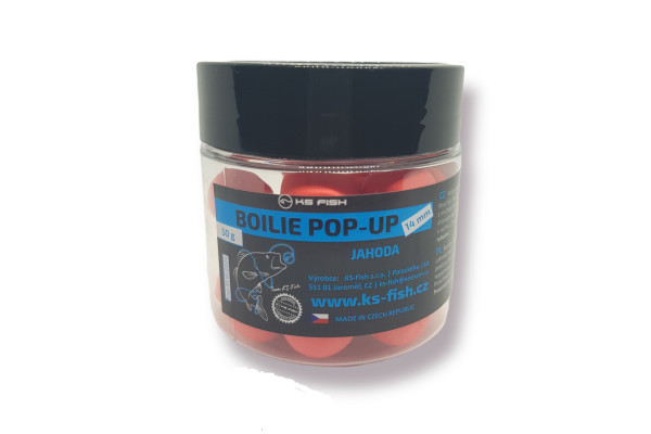 KS Fish Boilie Pop-up 14mm jahoda