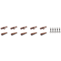 Anaconda sada Jungle Safety Lead Clip Kit jungle hnědá 5ks Anaconda sada Jungle Safety Lead Clip Kit jungle hnědá 5ks