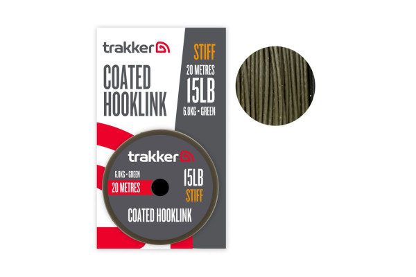 Trakker Návazcová šňůra - Stiff Coated Hooklink 35lb, 15,9kg, 20m