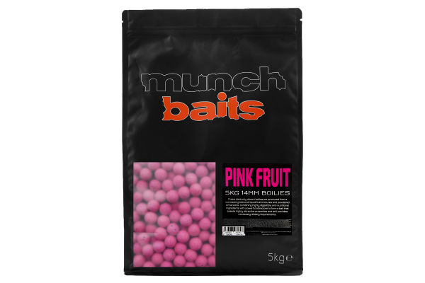 Munch Baits boilies PINK FRUIT 14mm 5kg