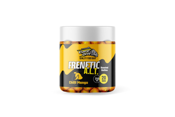 Dipovaný Boilies Frenetic A.L.T. Chilli Mango 20 mm 250 ml