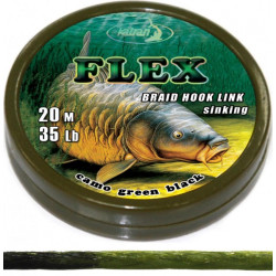 Katran Měkká návazcová šňůrka Braided hook links FLEX 15lb 20m