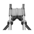 Hrazda pro 4 prúty Delphin RPX4 Silver / 2ks