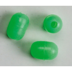 Aquantic oválky Fluo Beads zelená 7 x 10 mm 20 ks