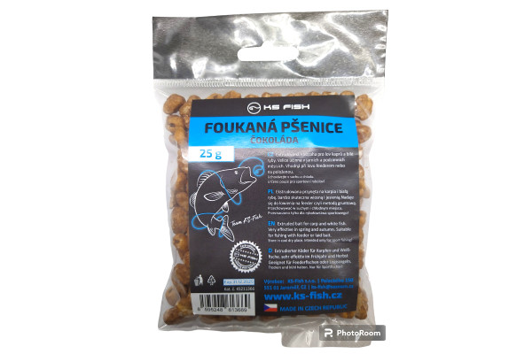 KS Fish foukaná pšenice 25g čokoláda