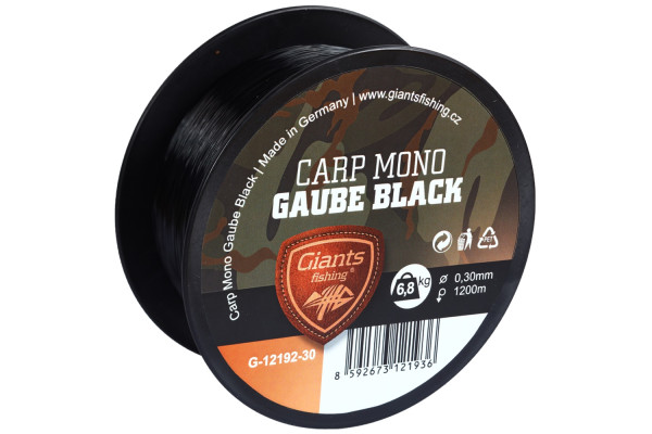 Giants fishing Vlasec Carp Mono Gaube Black