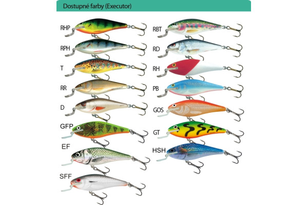 Salmo rybářské woblery executor IEX 5SDR
