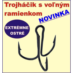 SPORTS Open Shank Treble Hooks - s voľným ramienkom