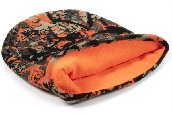 Rybářská čepice maskáčová - oranžová