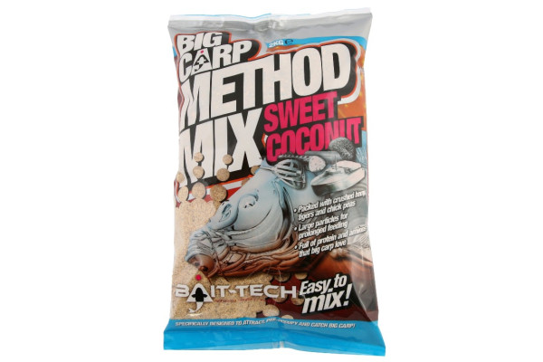 Bait-Tech krmítková směs Big Carp Method Mix Coconut 2 kg