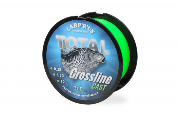 Carp´R´Us Total Crossline Cast – Green 0,25mm, 500m, 4,5kg/10lb