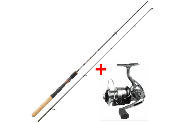 Garbolino prut Proxima JetSpin M 2,40m, 10-30g + naviják Strike 301 FD