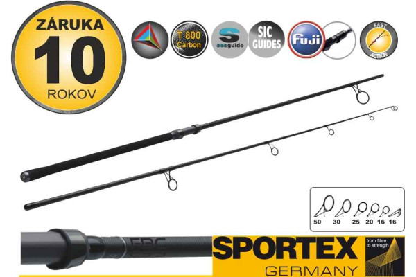 Kaprové pruty SPORTEX FBC CS-3 Carp 2-díl