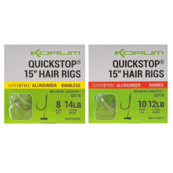 BIG FISH QUICKSTOP HAIR RIGS Barbed - 38 cm