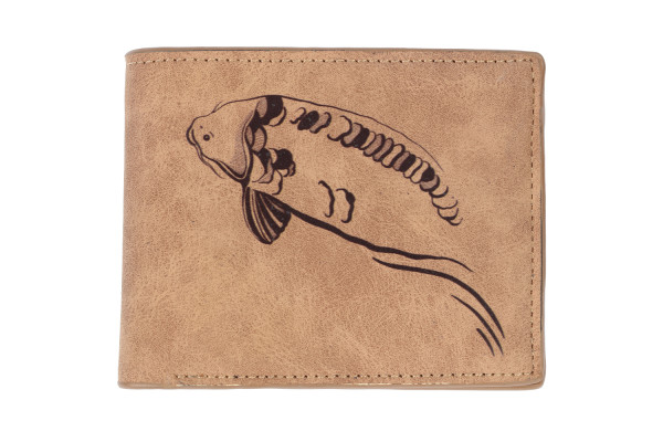 Giants fishing Peněženka hnědá plavající kapr Brown Wallet Swimming Carp