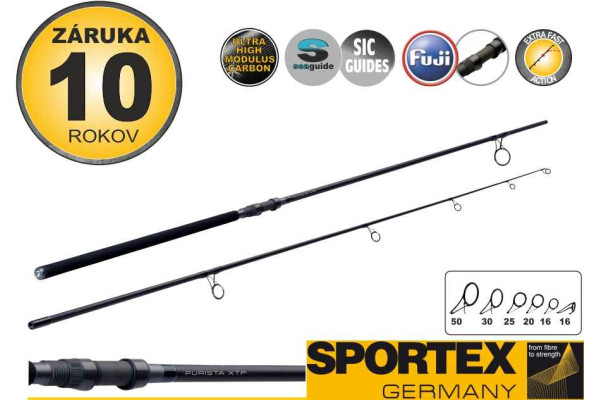 Kaprové pruty SPORTEX Purista XTF Carp 2-díl