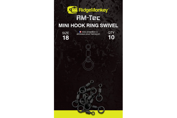 RidgeMonkey Mikroobratlík Mini Hook Ring Swivel