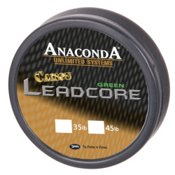 Anaconda pletená šňůra Camou Leadcore 45 lb zelená