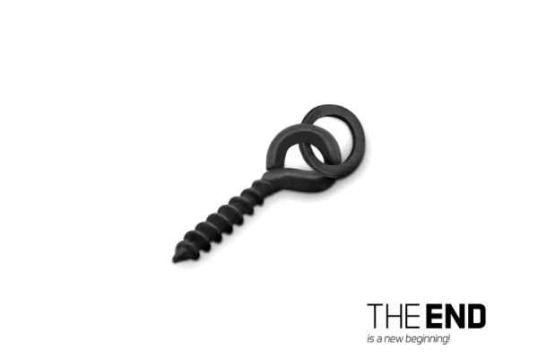 Vrtáček na nástrahy s kroužkem Delphin THE END POP Screw / 15ks