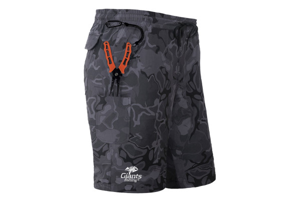 Giants Fishing Kraťasy Shorts Quick Dry UV50+Camo Grey