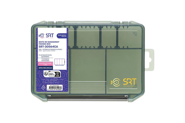 Sert krabička 4 Adjustable Compartments Grey (205x145x30 mm)