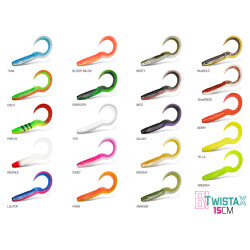 Umělá nástraha Delphin TwistaX Eeltail UVs / 5k